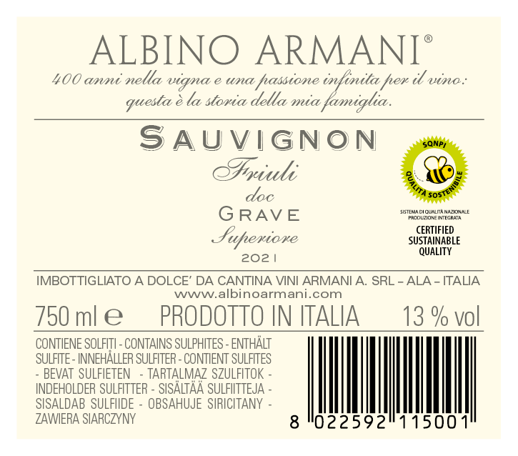 Sauvignon Friuli Albino Armani