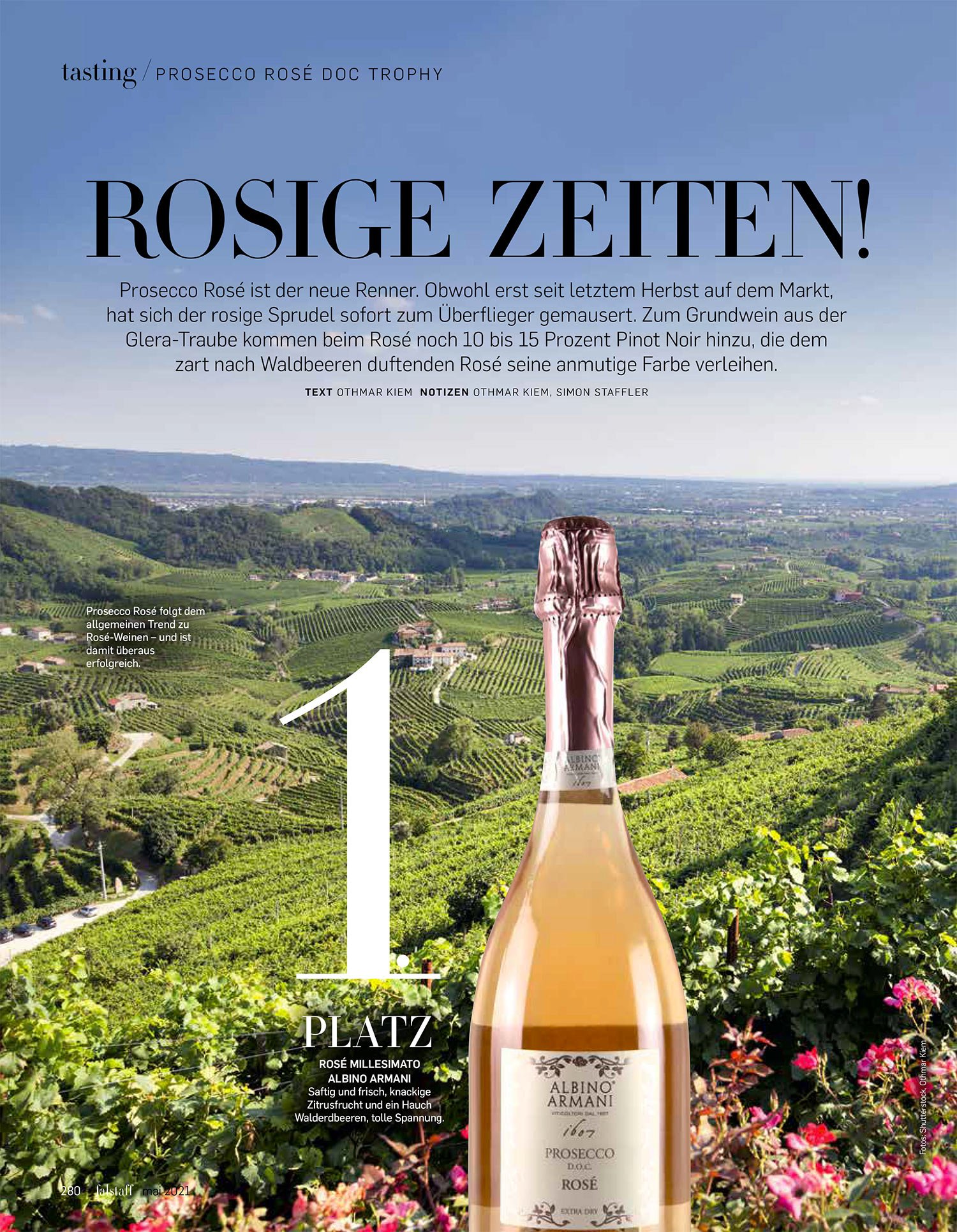 Falstaff Trophy Prosecco Albino Armani copertina