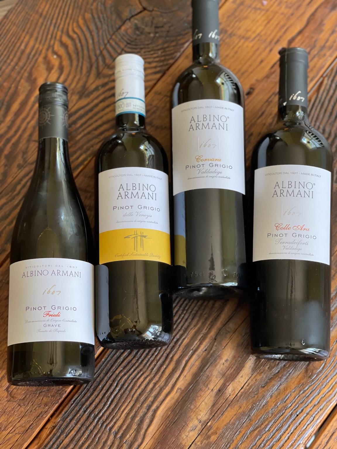 vini pinot grigio albino armani degustazione webinar