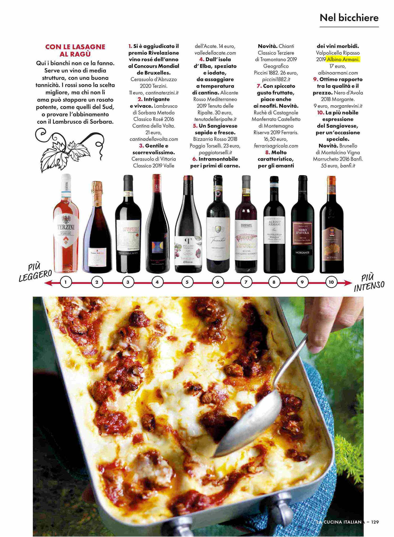 La cucina italiana ottobre 2021 - Albino Armani