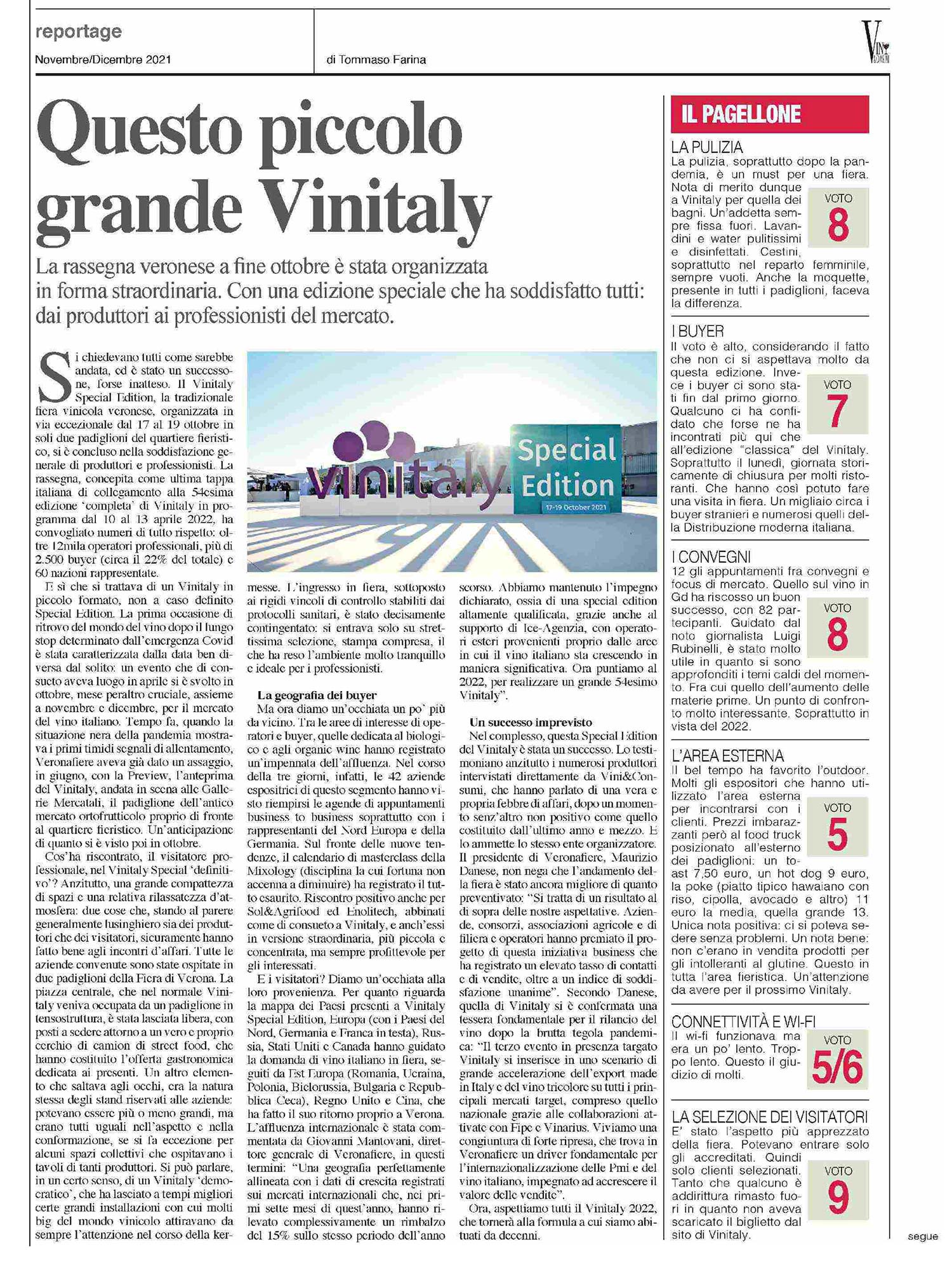 Vini e consumi Albino Armani