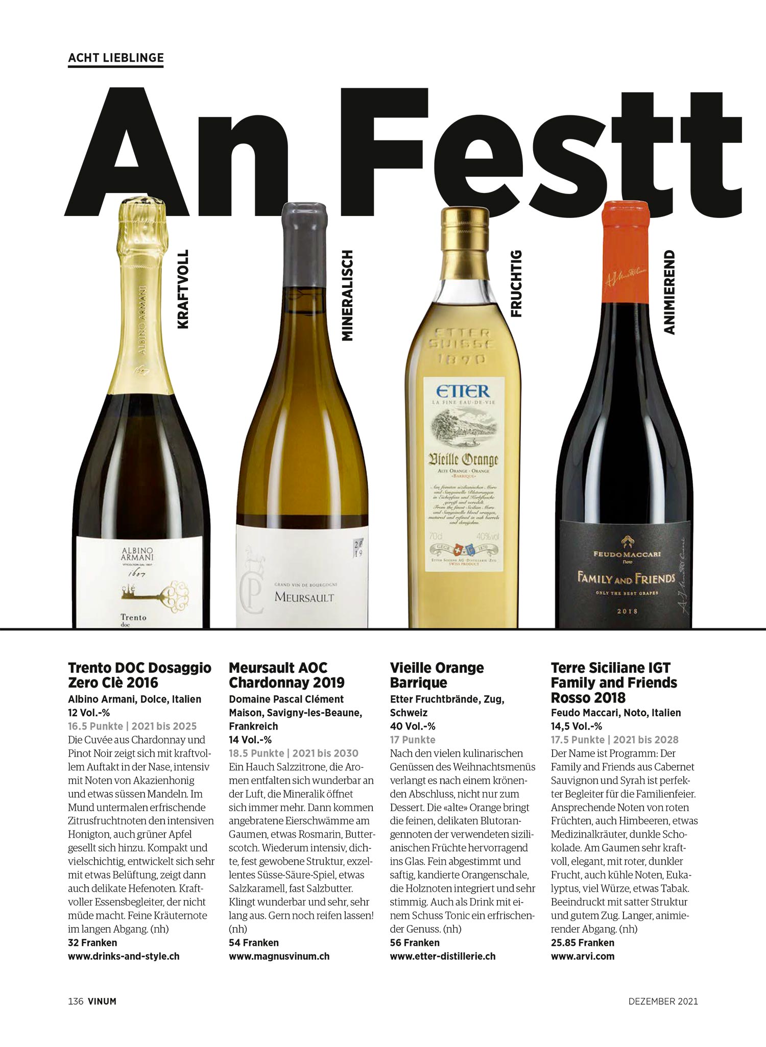 Vinum vini TOP 100 Cle albino armani