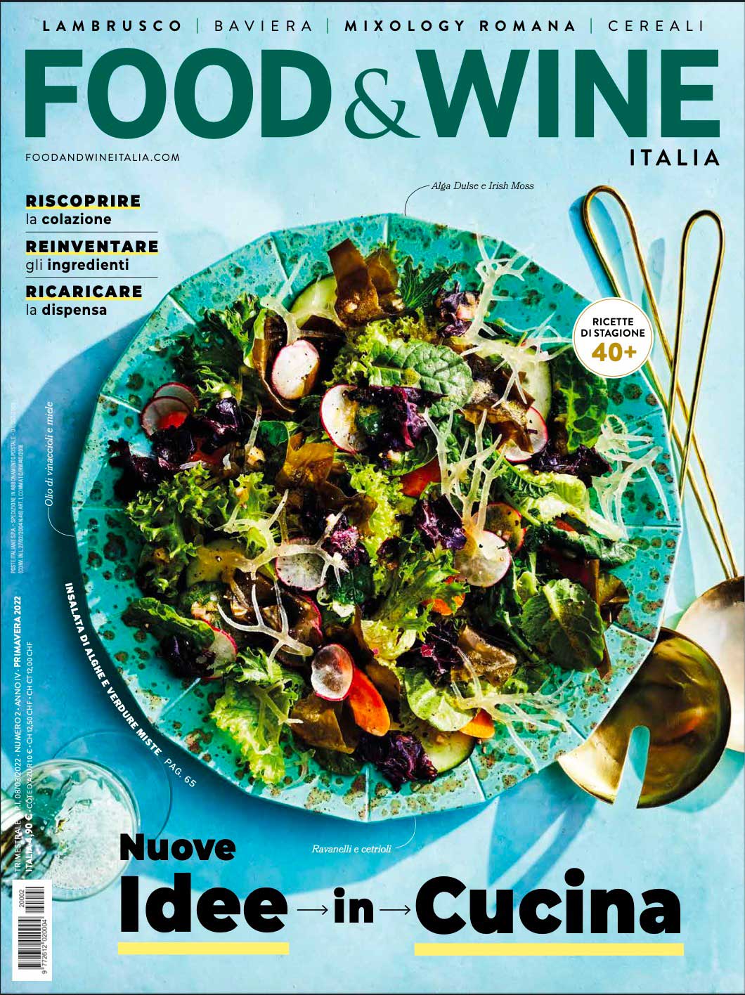 Food &Wine Albino Armani copertina Clè