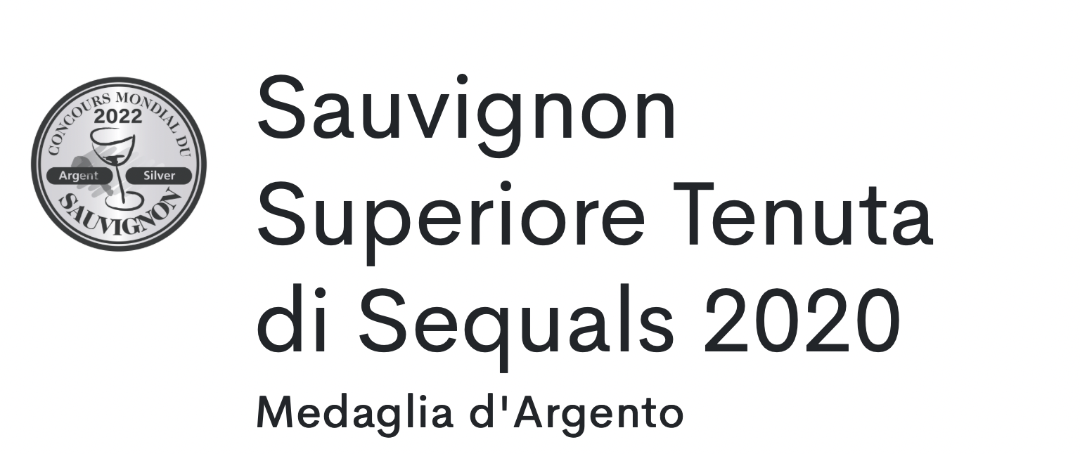 medaglia argento sauvignon friuli tenuta di sequals